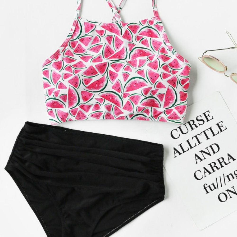 Watermelon Print  Bikini Set